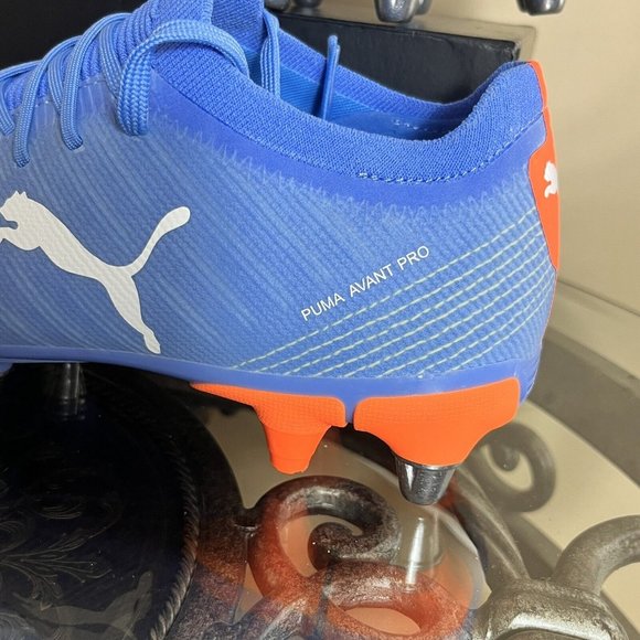 Puma AVANT PRO RUGBY BOOTS/CLEATS Puma Blue/Orange (10614 03) Mens Size 7 New! - Picture 2 of 11